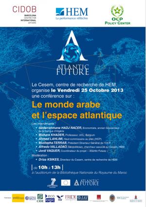 Conférence Cesem : " Le monde arabe et l'espace atlantique"