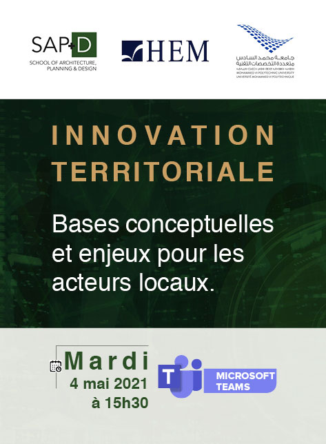 Webinaire : Innovation territoriale : Bases conceptuelles et enjeux pour les acteurs locaux 
