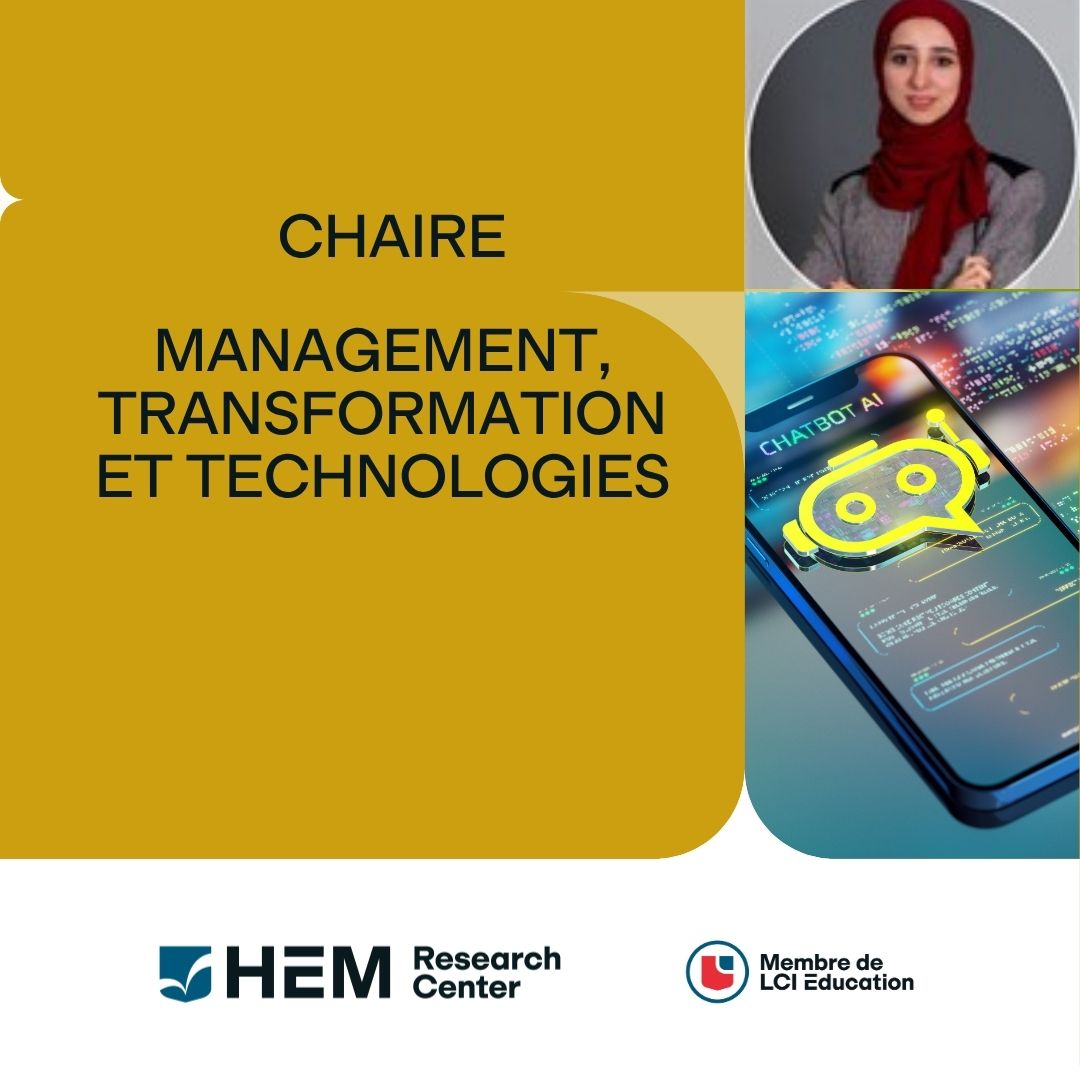 Chaire : Management, Transformation et Technologies