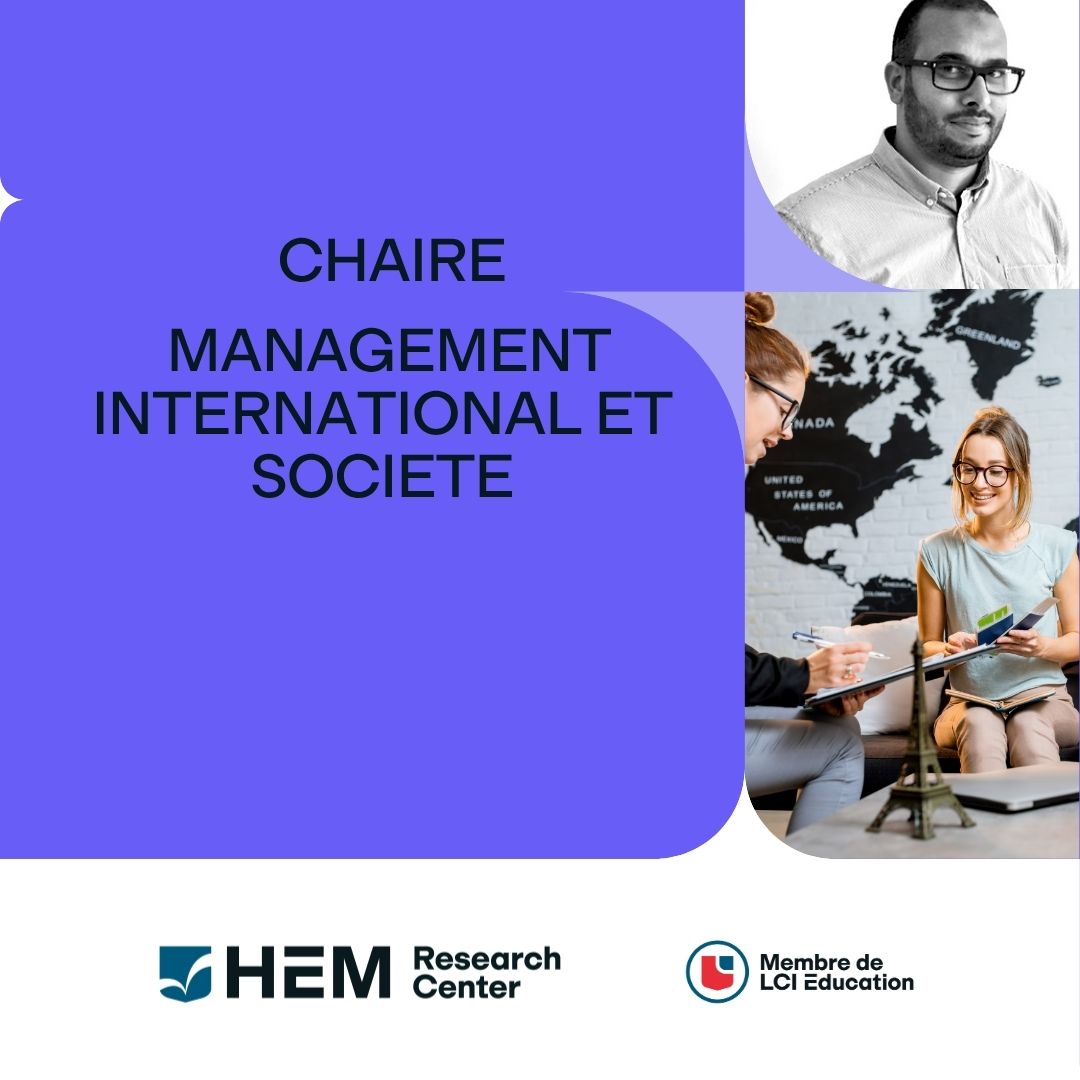 CHAIRE MANAGEMENT INTERNATIONAL ET SOCIETE